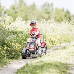 Minamas traktorius su priekaba - Valtra S4, raudonas kaina ir informacija | Žaislai berniukams | pigu.lt