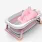 Kelioninė silikoninė vonelė kūdikiui, rožinė kaina ir informacija | Maudynių priemonės | pigu.lt