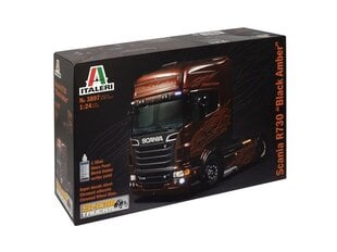 Plastikinis surenkamas modelis Italeri Scania R730 ''Black Amber'', 1/24, 3897 kaina ir informacija | Konstruktoriai ir kaladėlės | pigu.lt