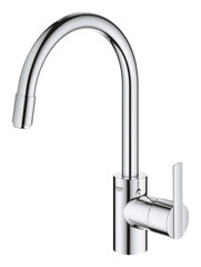 GROHE QuickFIx Feel plautuvės maišytuvas su ištraukiamu dušeliu, chromas, 32671002 kaina ir informacija | Virtuvės maišytuvai | pigu.lt