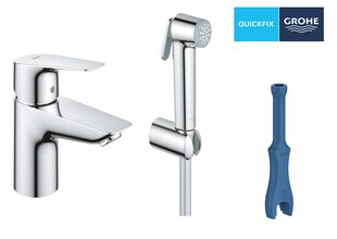 Смеситель GROHE QuickFix Start Edge с душем-биде, размер S, хром, 23773001 цена и информация | Смесители | pigu.lt