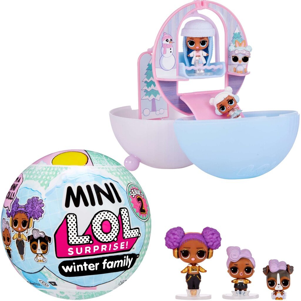 Ball Mini Winter Family L.O.L. Surprise 2 serija kaina ir informacija | Žaislai mergaitėms | pigu.lt