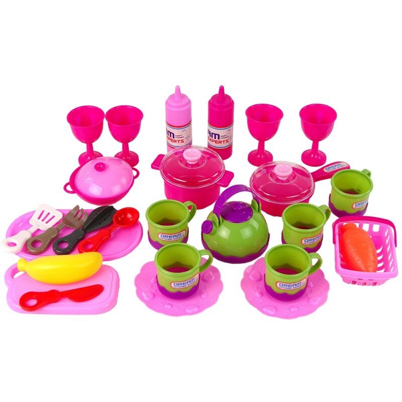 Žaislinis indų rinkinys Lean Toys 31 dalys kaina ir informacija | Žaislai mergaitėms | pigu.lt