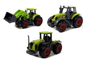 Набор прицепов-тракторов сельскохозяйственной техники с фигурками животных цена и информация | Игрушки для мальчиков | pigu.lt