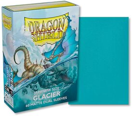 Dragon Shield japoniško dydžio matinis dviguba įmautės - Glacier, 60 vnt цена и информация | Настольные игры, головоломки | pigu.lt