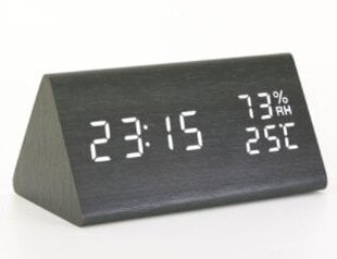 Skaitmeninis laikrodis, baltas цена и информация | Радиоприемники и будильники | pigu.lt