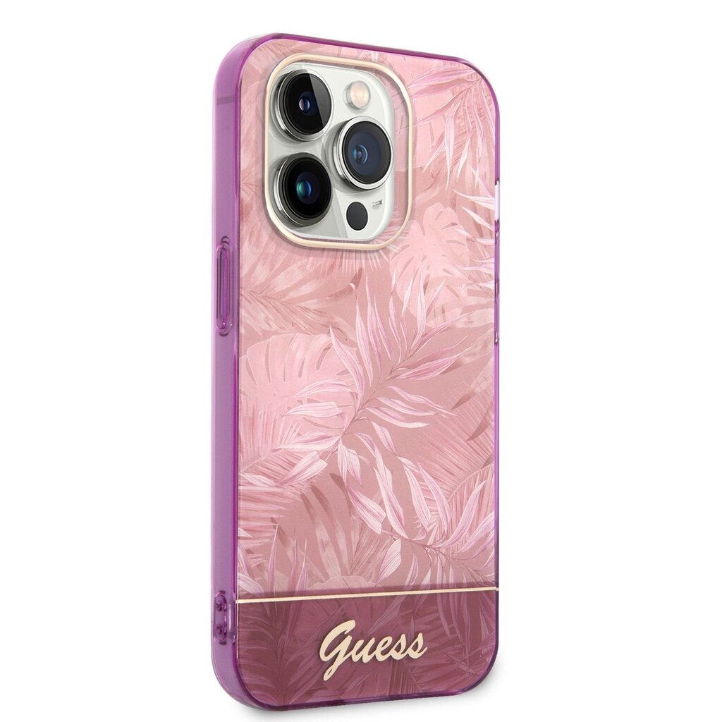 Guess PC/TPU Jungle iPhone 14 Pro kaina ir informacija | Telefono dėklai | pigu.lt