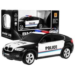 RC Policijos automobilis BMW X6, 1:24 цена и информация | Игрушки для мальчиков | pigu.lt