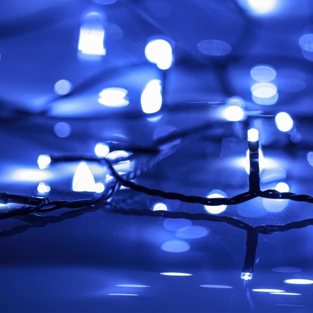 LED girlianda, 600 mėlynos spalvos LED kaina ir informacija | Girliandos | pigu.lt