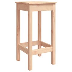Baro kėdės vidaXL, Pušies medienos masyvas, 2vnt., 40x40x78cm цена и информация | Стулья для кухни и столовой | pigu.lt