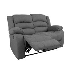 Диван-кресло МАЛИНА 2-местный, с ручным механизмом, светло-серый цена и информация | Кресла в гостиную | pigu.lt