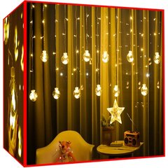 Kalėdinė girlianda LED užuolaida, kalėdiniai burbuliukai kaina ir informacija | Girliandos | pigu.lt