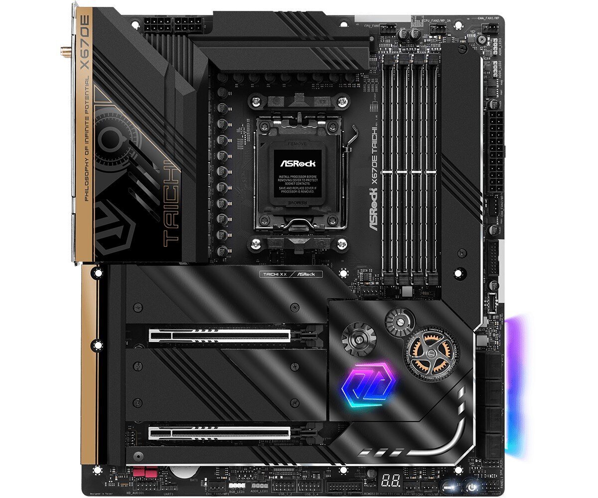 ASRock X670E Taichi, E-ATX, AM5, DDR5, WiFi kaina ir informacija | Pagrindinės plokštės | pigu.lt