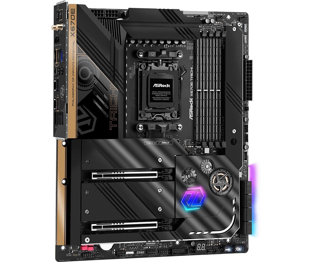 ASRock X670E Taichi, E-ATX, AM5, DDR5, WiFi kaina ir informacija | Pagrindinės plokštės | pigu.lt