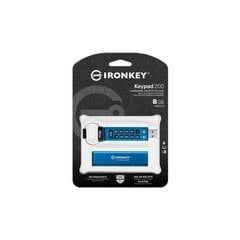 Kingston Ironkey 8GB USB 3.2 kaina ir informacija | USB laikmenos | pigu.lt