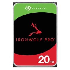 Внутренний жесткий диск Seagate IronWolf Pro ST20000NT001 3,5 дюйма, 20 000 ГБ цена и информация | Внутренние жёсткие диски (HDD, SSD, Hybrid) | pigu.lt