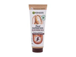 Atkuriamasis rankų kremas su kakava Garnier Hand Superfood, 75 ml цена и информация | Кремы, лосьоны для тела | pigu.lt