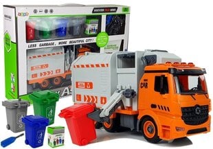 Žaislinė atliekų rūšiavimo mašina Lean Toys, oranžinė цена и информация | Игрушки для мальчиков | pigu.lt