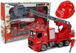 Žaislinis ardomas ugniagesių gelbėtojų autokeltuvas su priedais Lean Toys, raudonas, 54x32x9,5 cm цена и информация | Žaislai berniukams | pigu.lt