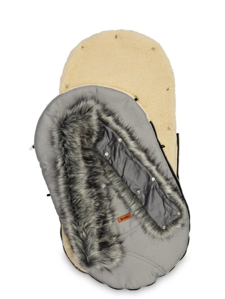 Vokelis-miegmaišis Eskimo Sensillo, SILLO-8342, pilkas, 100x46cm цена и информация | Vokeliai, miegmaišiai, pagalvės | pigu.lt