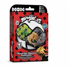 Гигиеническая маска многоразового использования My Other Me Cat Noire Premium, 10-12 лет цена и информация | Первая помощь | pigu.lt