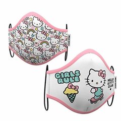 Higieninė daugkartinio naudojimo audinio kaukė Hello Kitty Premium 10 - 12 metų kaina ir informacija | Pirmoji pagalba | pigu.lt