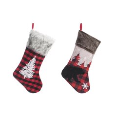 Рождественский носок DKD Home Decor «Медведь», 27 x 2 x 48 см, 2 шт. цена и информация | Рождественское украшение CA1031, 10 см | pigu.lt
