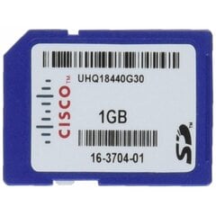 Карта памяти микро-SD с адаптером CISCO SD-IE-1GB,1 ГБ цена и информация | Карты памяти для фотоаппаратов, камер | pigu.lt