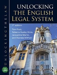 Unlocking the English Legal System 7th edition kaina ir informacija | Ekonomikos knygos | pigu.lt