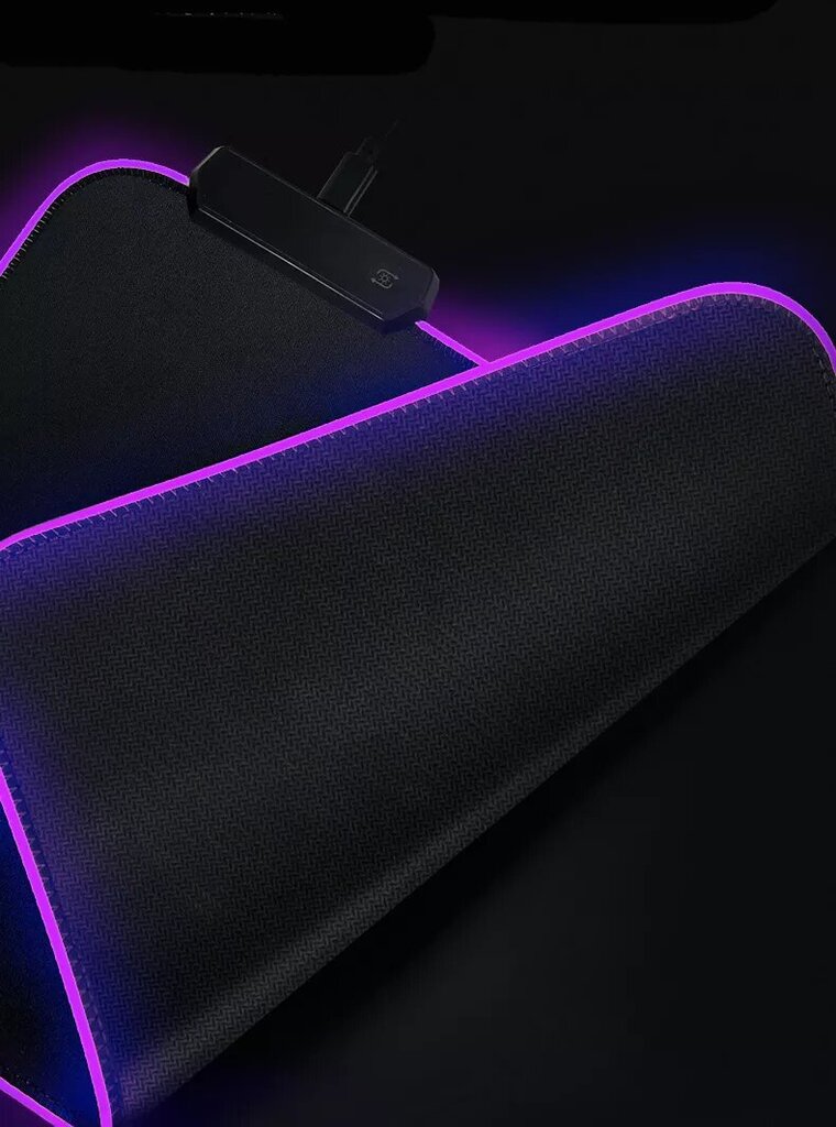RGB pelės kilimėlis XL, 90x40x0,4 cm kaina ir informacija | Pelės | pigu.lt
