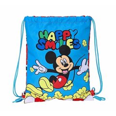 Сумка-рюкзак на веревках Mickey Mouse Happy Smiles  цена и информация | Школьные рюкзаки, спортивные сумки | pigu.lt