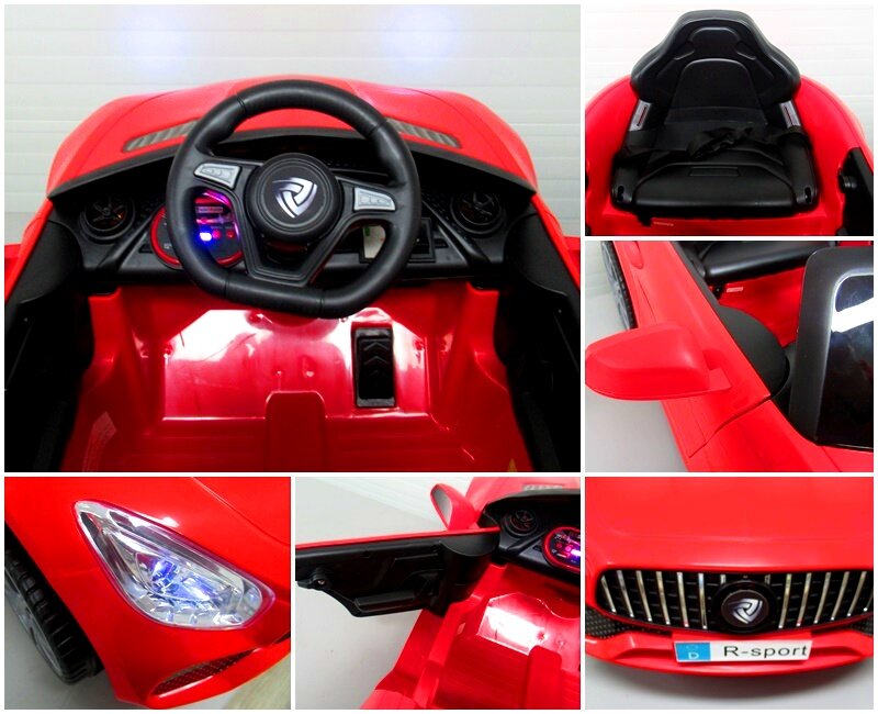Elektromobilis Cabrio B3, su valdymo pultu, raudonas kaina ir informacija | Elektromobiliai vaikams | pigu.lt