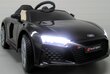 Elektromobilis Audi R8 Sport, su valdymo pultu, juodas kaina ir informacija | Elektromobiliai vaikams | pigu.lt