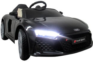 Elektromobilis Audi R8 Sport, su valdymo pultu, juodas kaina ir informacija | Elektromobiliai vaikams | pigu.lt