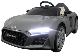 Elektromobilis Audi R8 Sport, su valdymo pultu, pilkas kaina ir informacija | Elektromobiliai vaikams | pigu.lt