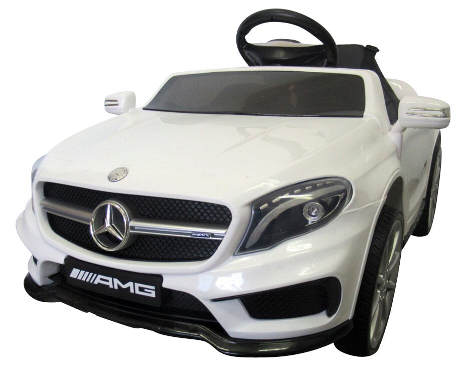 Elektromobilis Mercedes GLA45, su valdymo pultu, baltas kaina ir informacija | Elektromobiliai vaikams | pigu.lt