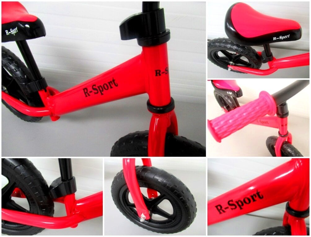 Balansinis dviratukas R7, 12' raudonas цена и информация | Balansiniai dviratukai | pigu.lt