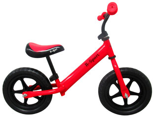 Балансировочный велосипед R7, 12', красный цена и информация | Балансировочные велосипеды | pigu.lt