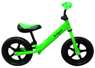 Балансировочный велосипед R7, 12', зеленый цена и информация | Балансировочные велосипеды | pigu.lt