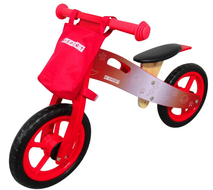 Balansinis dviratukas R10, 12' raudonas kaina ir informacija | Balansiniai dviratukai | pigu.lt