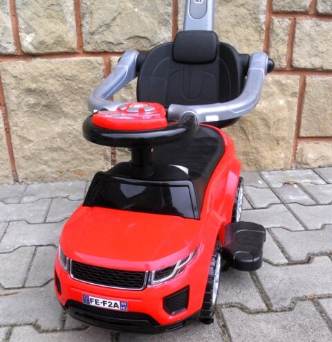 Paspiriamas vaikiškas automobilis J4, raudonas kaina ir informacija | Žaislai kūdikiams | pigu.lt