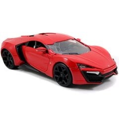 JADA Fast and Furious Car Lykan Hypersport 1:24 цена и информация | Игрушки для мальчиков | pigu.lt