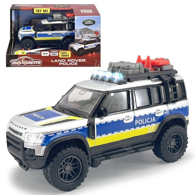 Policijos mašina Land Rower Majorette kaina ir informacija | Žaislai berniukams | pigu.lt