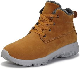 Теплые ботинки унисекс Hsyooes, коричневые цена и информация | Мужские ботинки | pigu.lt