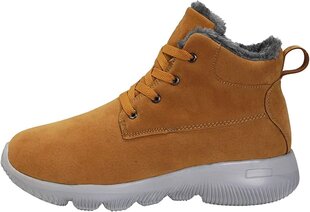 Теплые ботинки унисекс Hsyooes, коричневые цена и информация | Мужские ботинки | pigu.lt