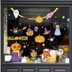 Vaikiškas sienų langų lipdukas Helovino papuošimai цена и информация | Интерьерные наклейки | pigu.lt