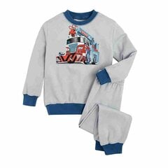 Пижама для мальчиков, серая, пожарная машина, Tup Tup цена и информация | Пижамы, халаты для мальчиков | pigu.lt