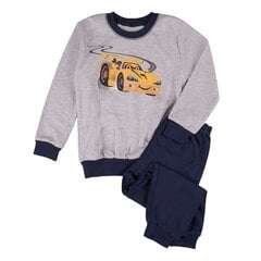 Пижама для мальчиков, серая и темно-синяя, гоночная машина, Tup Tup цена и информация | Пижамы, халаты для мальчиков | pigu.lt