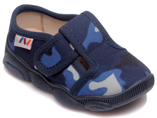 Тапочки для мальчиков, темно-синие, moro, Weestep цена и информация | Детские тапочки, домашняя обувь | pigu.lt