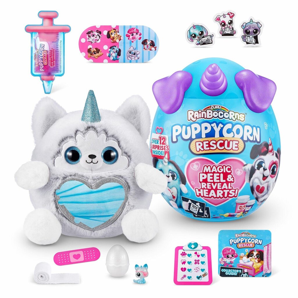 Pliušinis žaislas su aksesuarais Puppycorn Rescue Rainbocorns, 9261 kaina ir informacija | Žaislai mergaitėms | pigu.lt